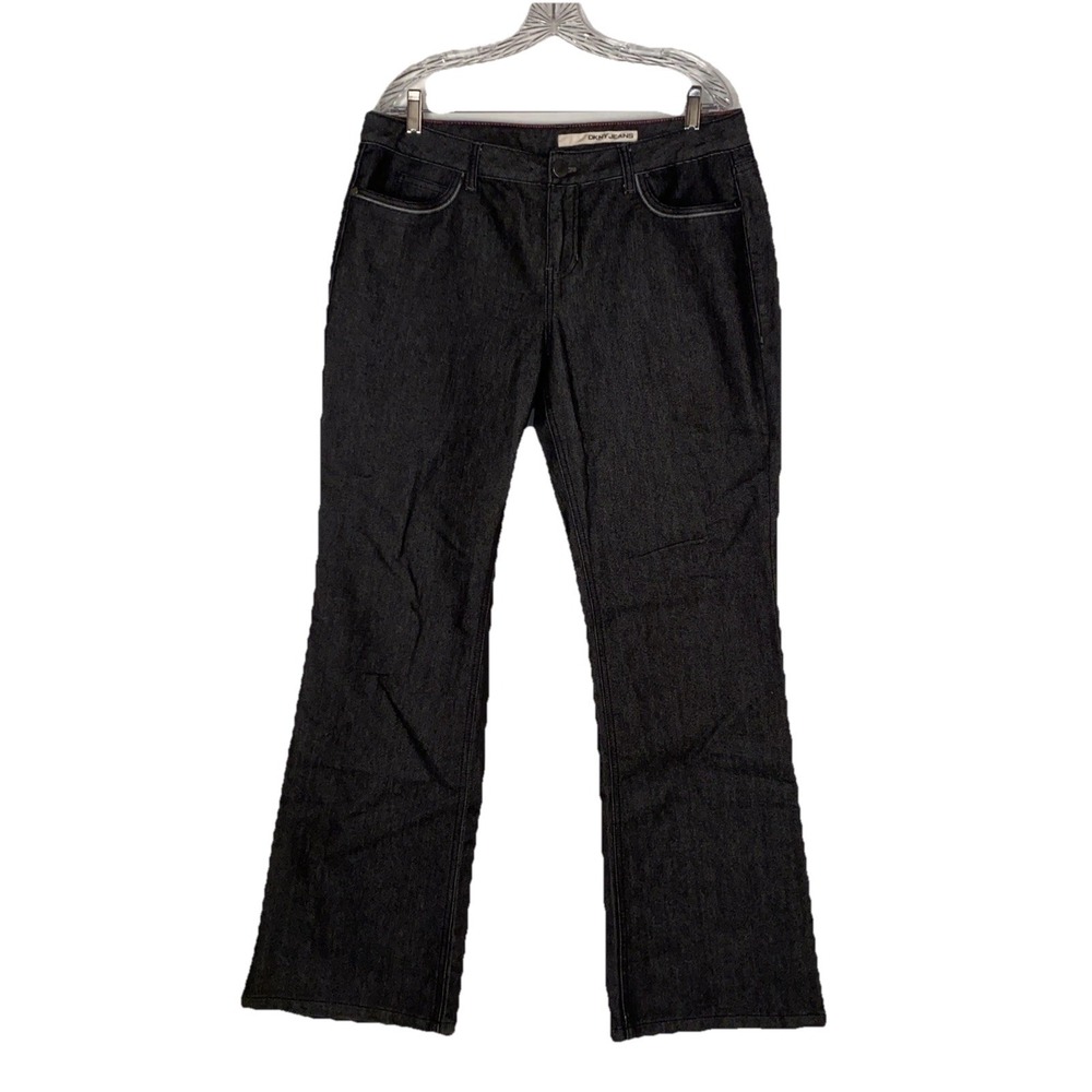NWT DKNY Dark Wash Sculpted Boot‎ Cut Jeans Womens Sz 16